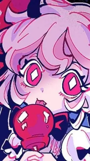ai character: Candy apple cookie background