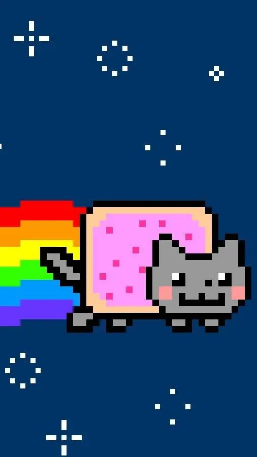 ai character: Nyan cat background