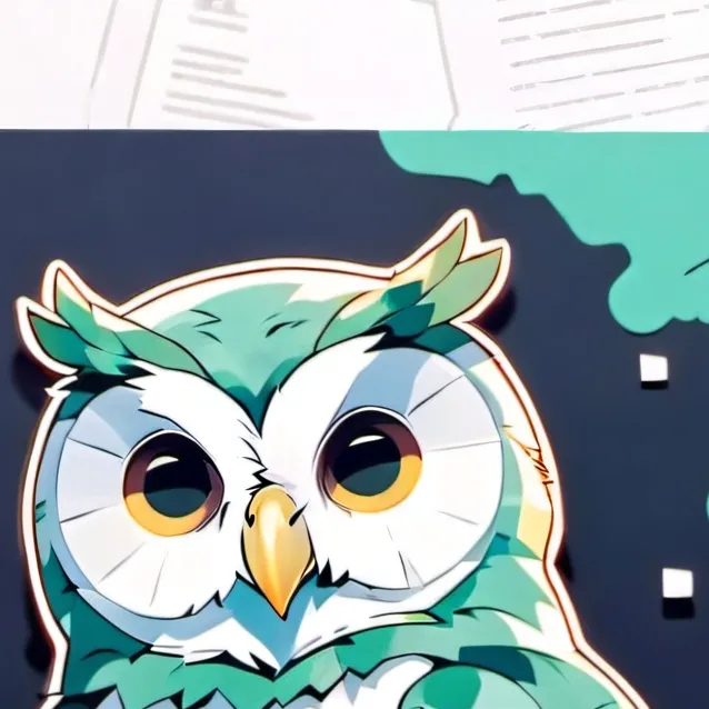 chat with ai character: strange green owl
