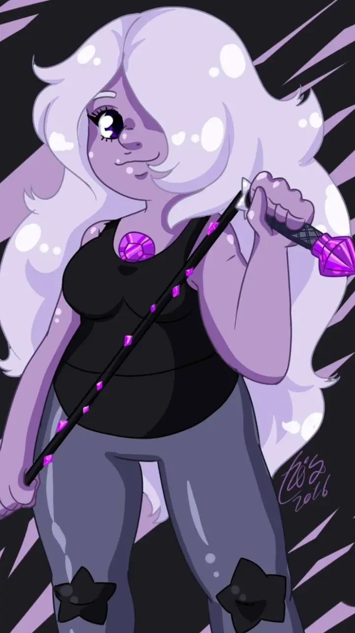ai character: Amethyst  background
