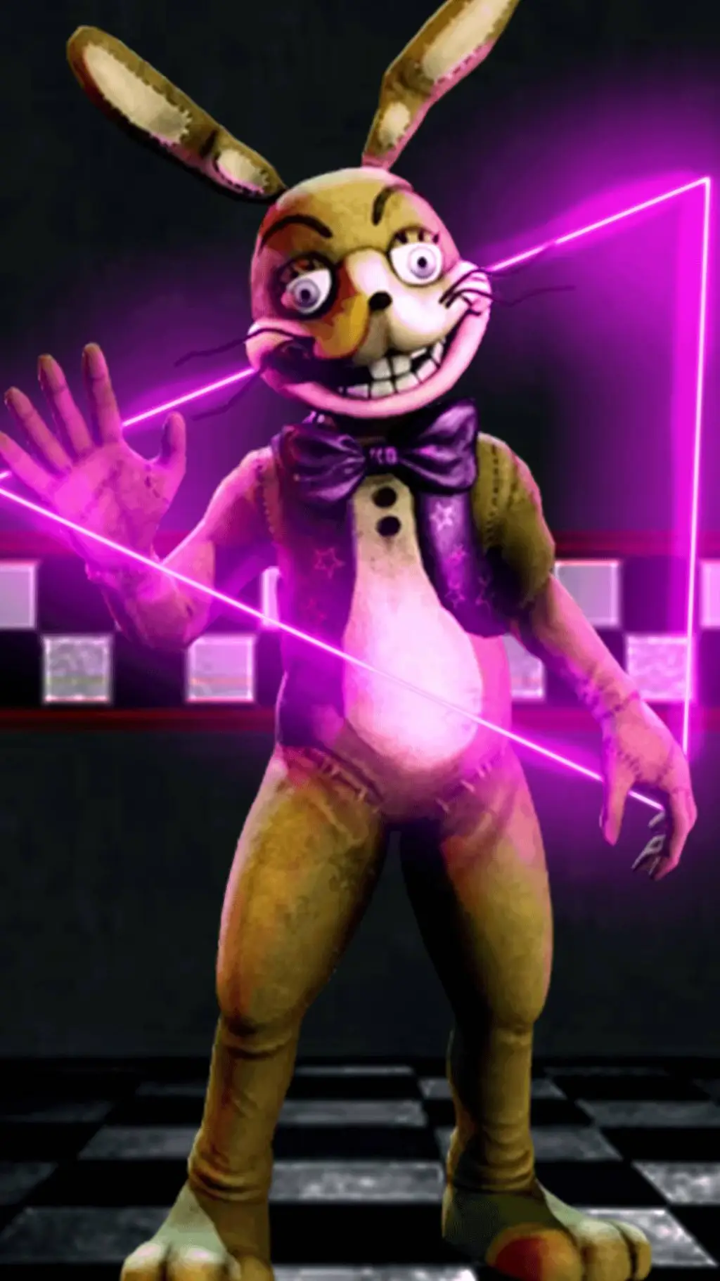 ai character: glitch trap  background