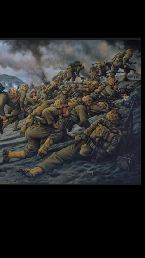 ai character: battle of iwo jima background