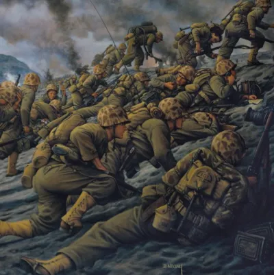 chat with ai character: battle of iwo jima