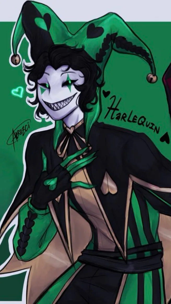 ai character: -~Harlequin~- background