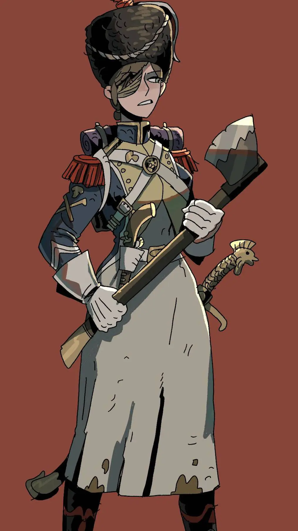 ai character: Léonie Marguerite background