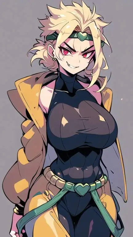 ai character: Female Dio  background