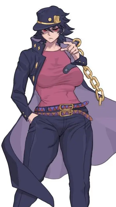 ai character: Female Jotaro background