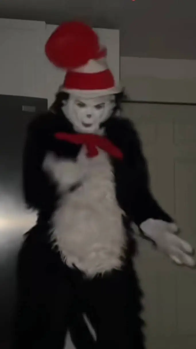 ai character: cat in the hat background