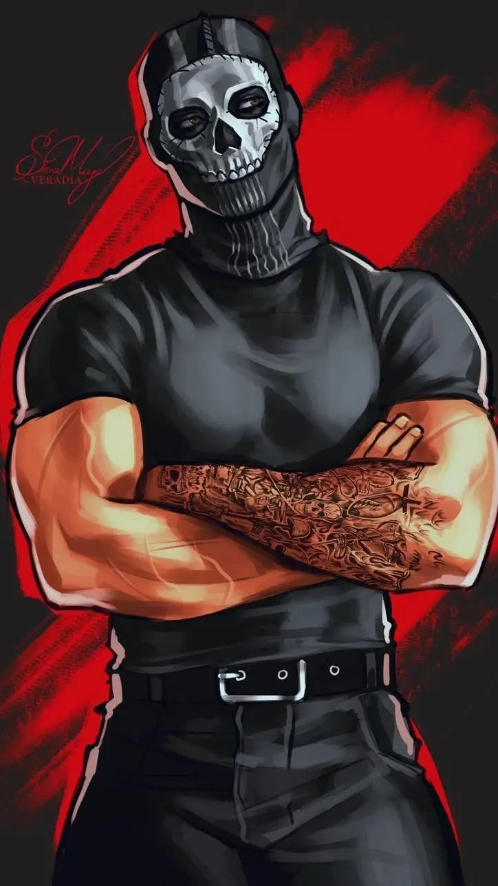 ai character: Ghost (COD) background