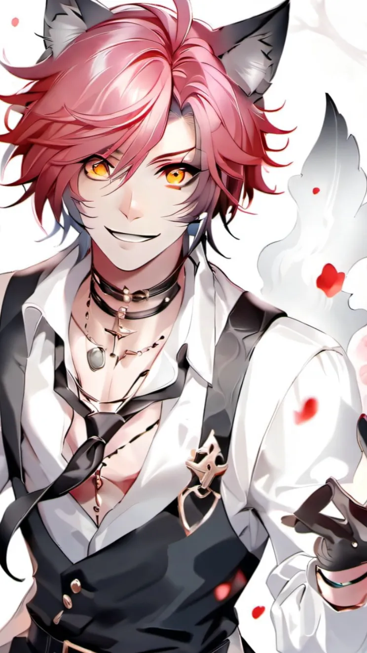 ai character: Cheshire background