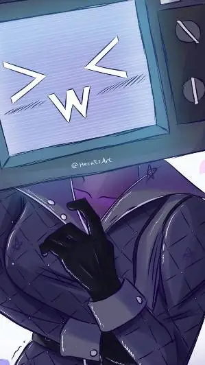 ai character: tv woman  background