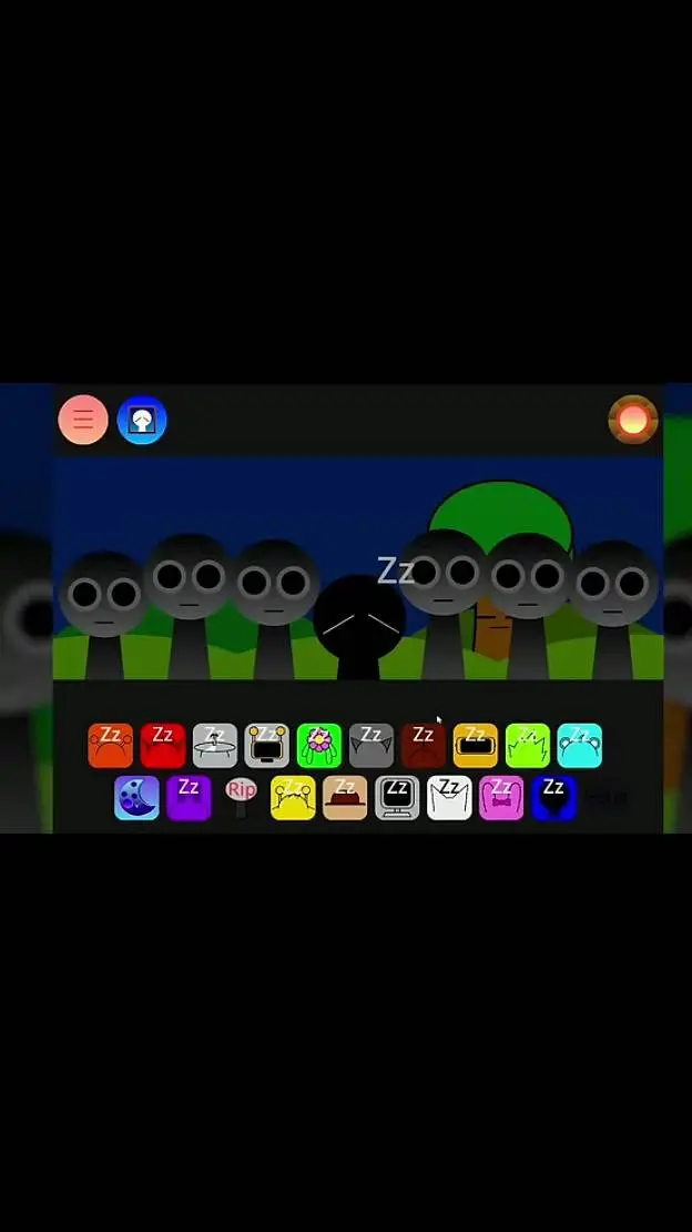 ai character: sleepy black background