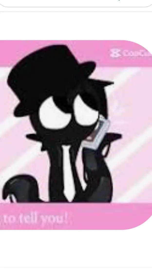 ai character: singing Black background