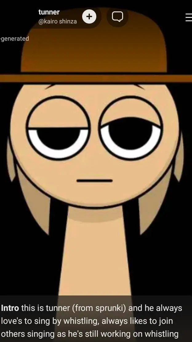 ai character: tunner  background