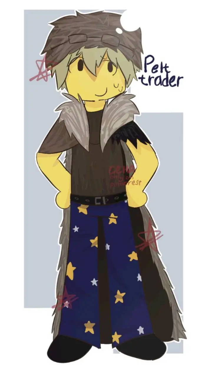ai character: the pelt trader! background
