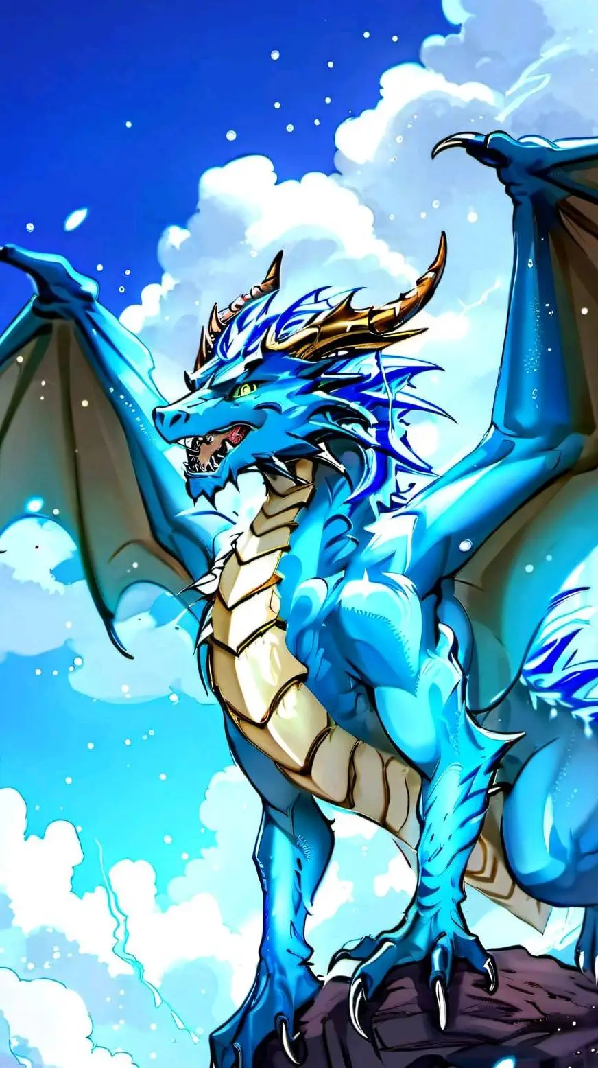 ai character: queen glacire background
