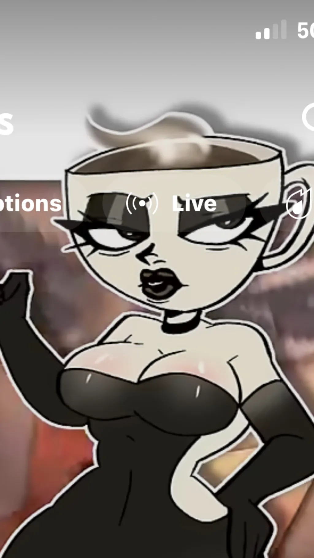 ai character: Espressona Signora background