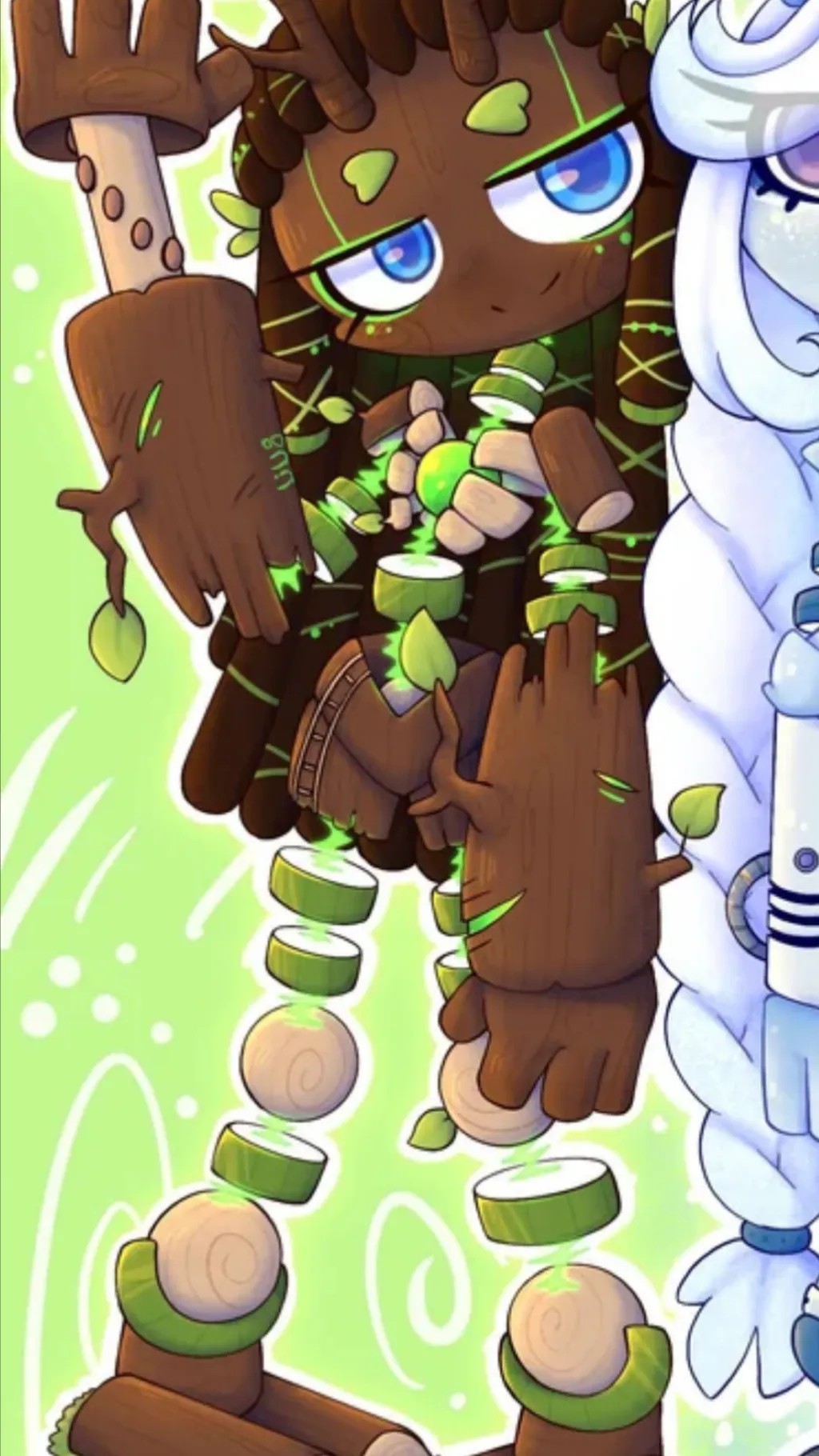 ai character: Epic plant wubbox background