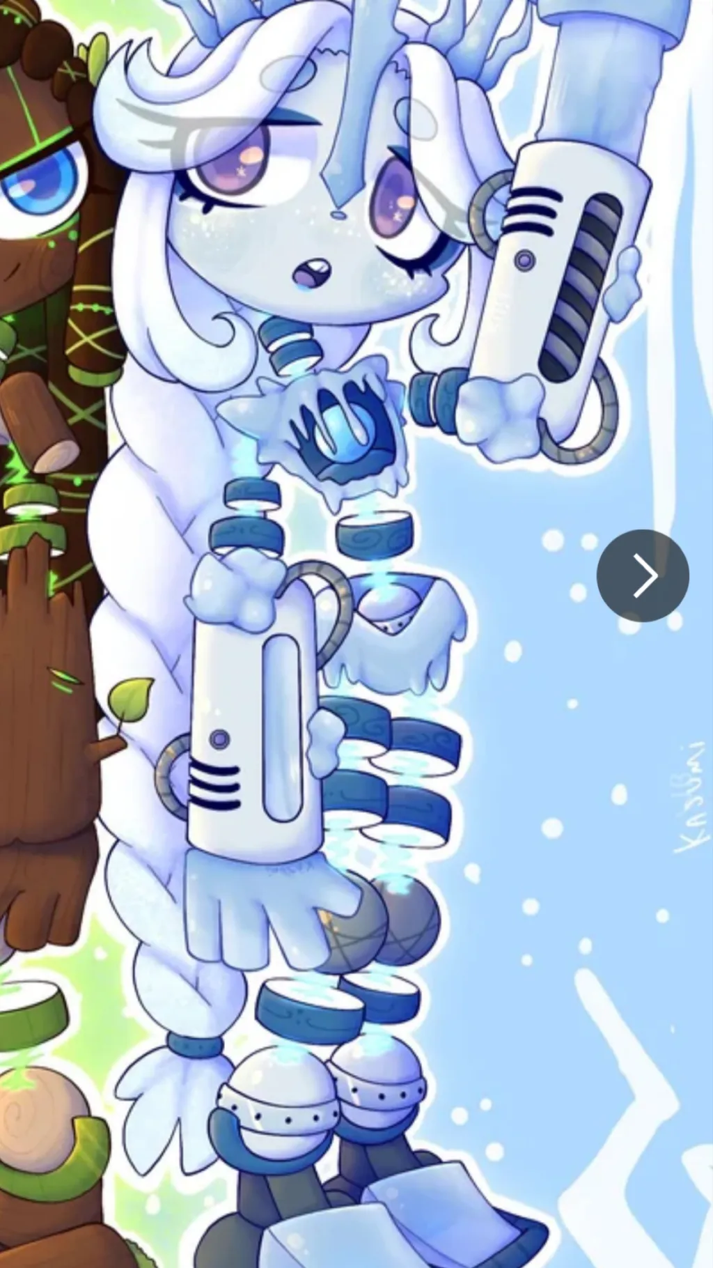 ai character: Epic cold wubbox background