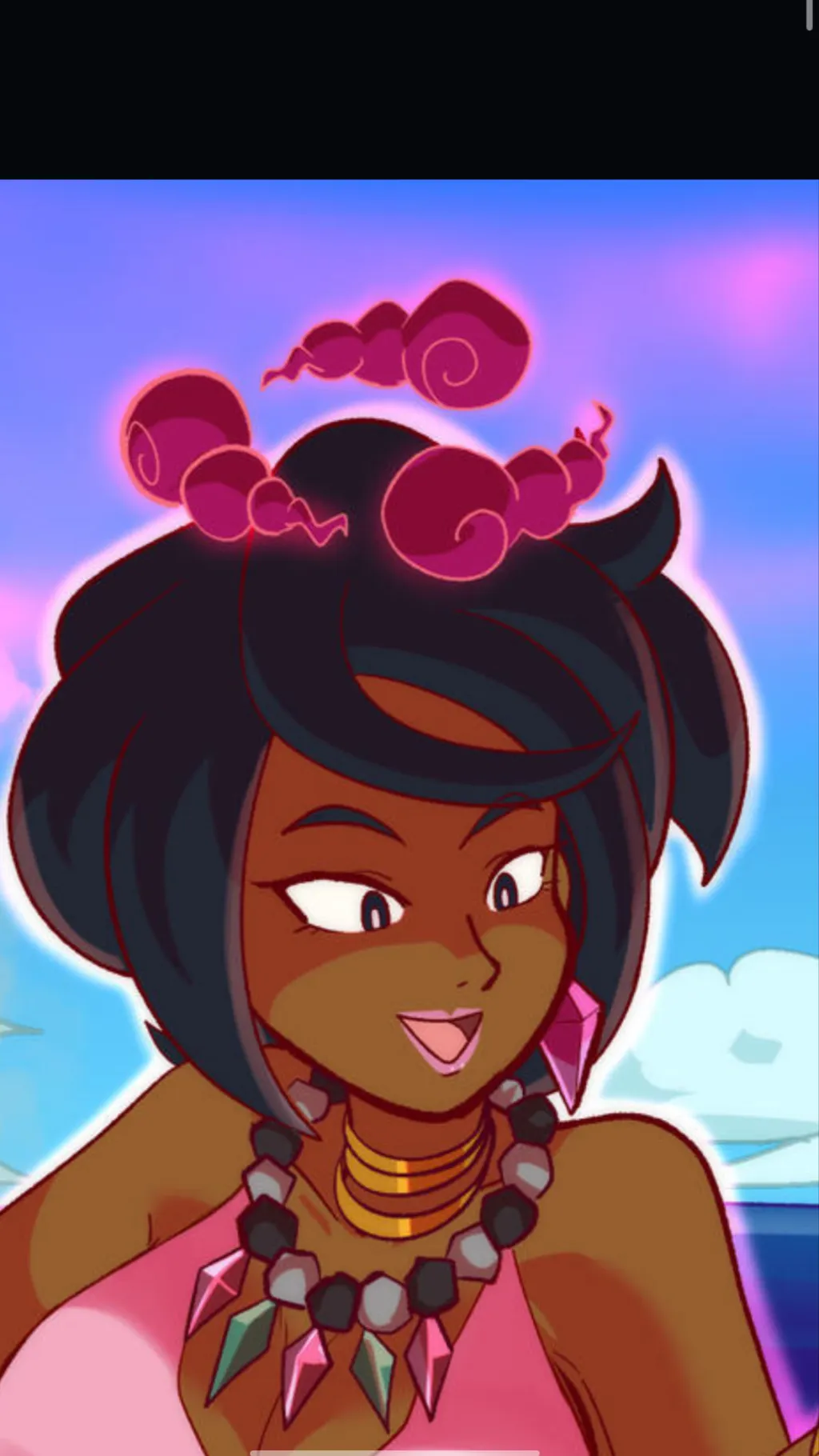 ai character: Olivia giantess  background