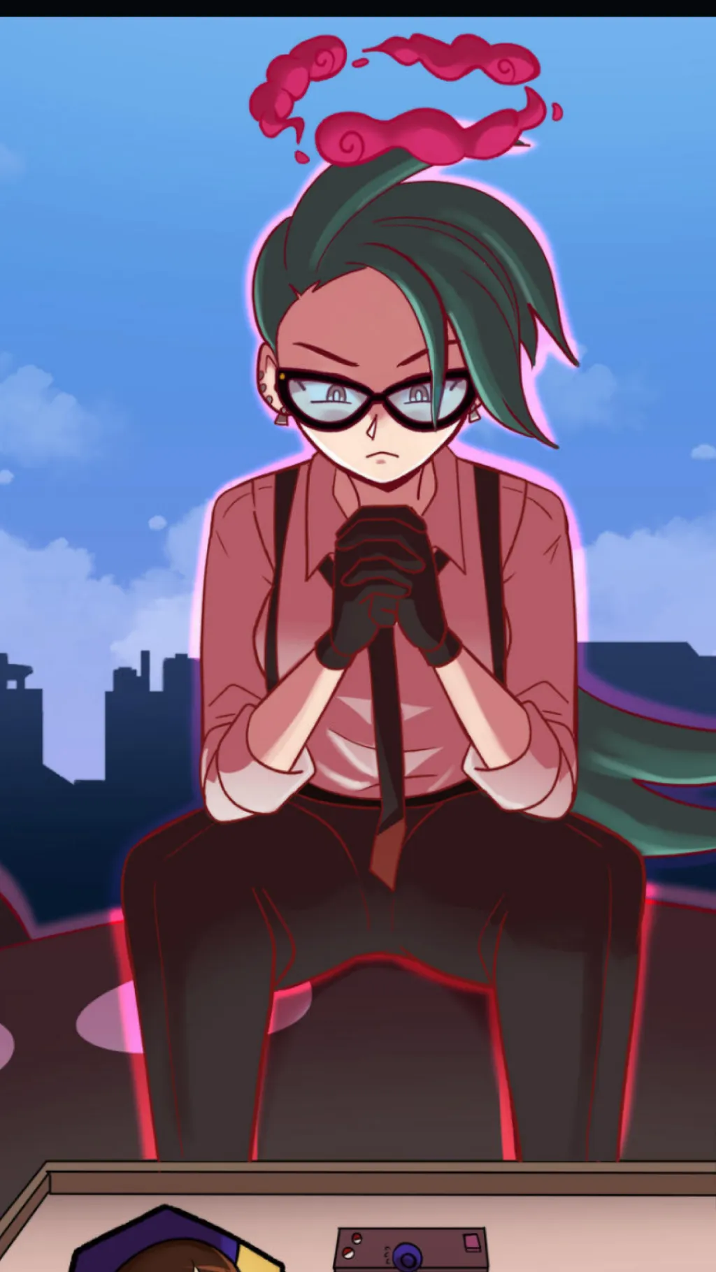ai character: Rika giantess  background
