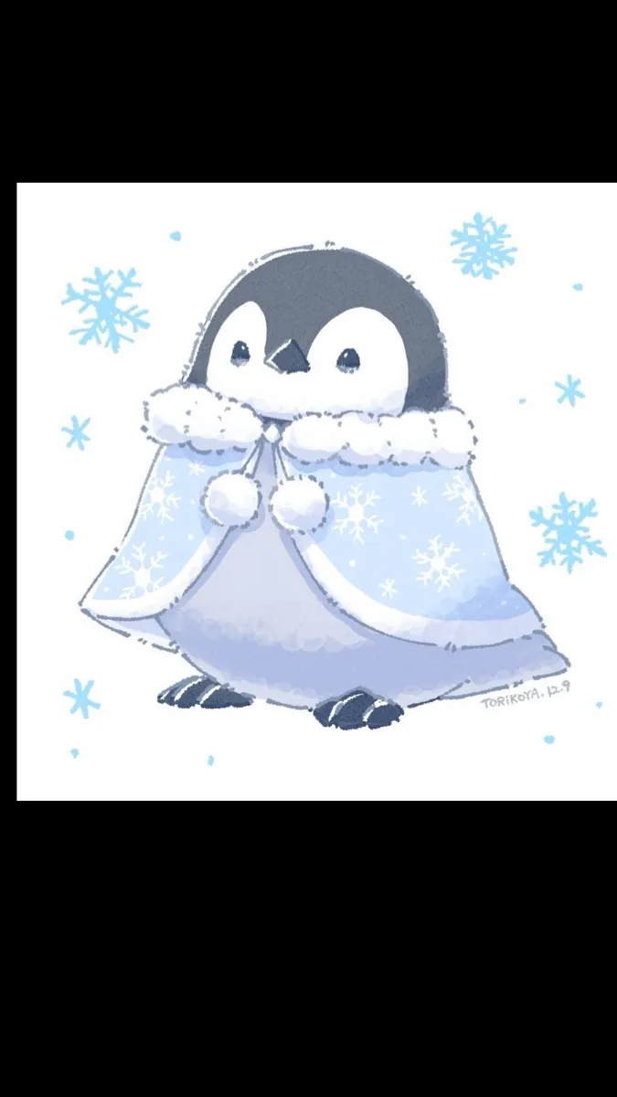 ai character: Cute silly penguin background