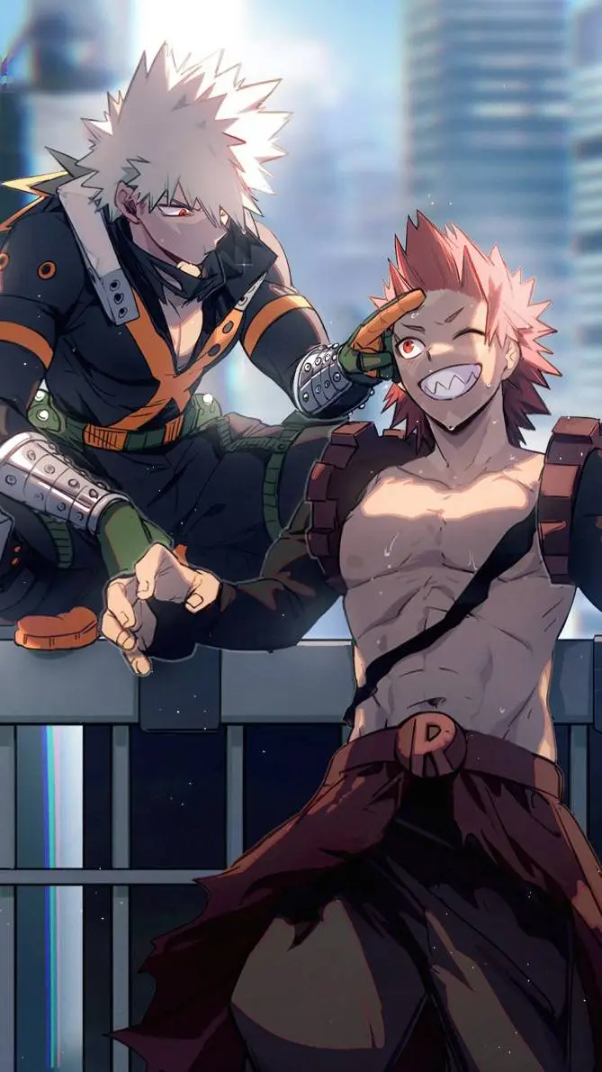 ai character: Bakugo&Kirishima background
