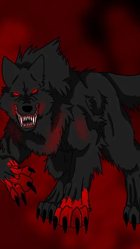 ai character: Blood wolf background