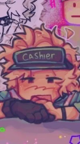 ai character: 💵Cashier💵  background