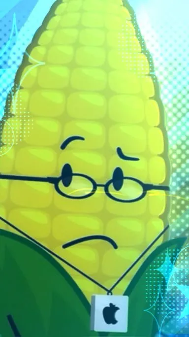 ai character: 🌽Steve Cobs🌽  background