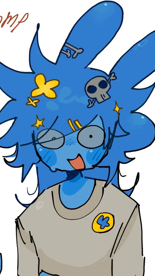 ai character: 💙Four💙 background