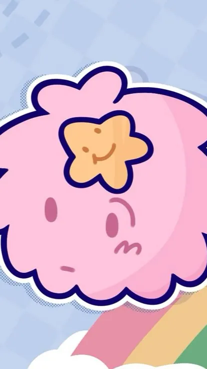 ai character: 🌈Puffball🌈 background