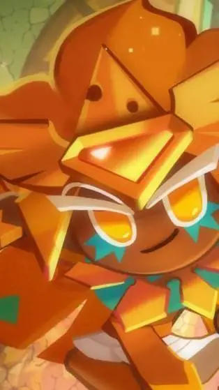 ai character: Golden cheese background