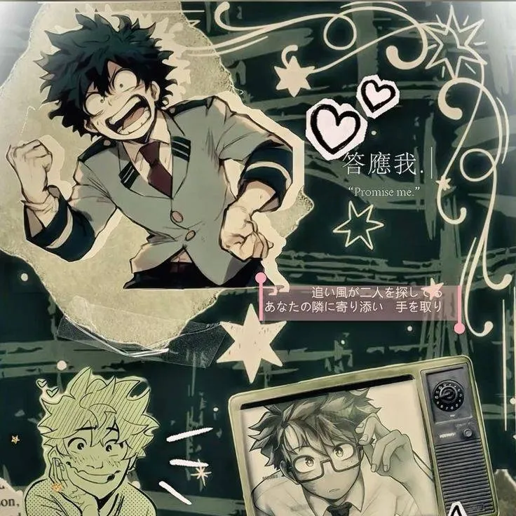 chat with ai character: Deku-matching tats