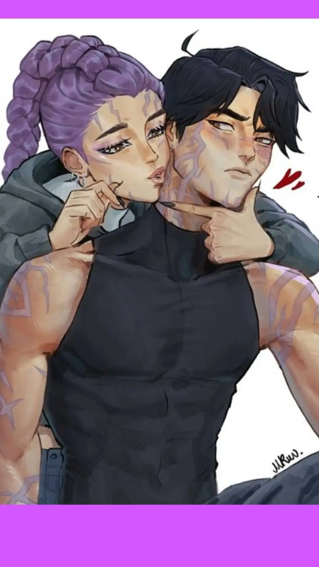 ai character: Jinu x rumi background