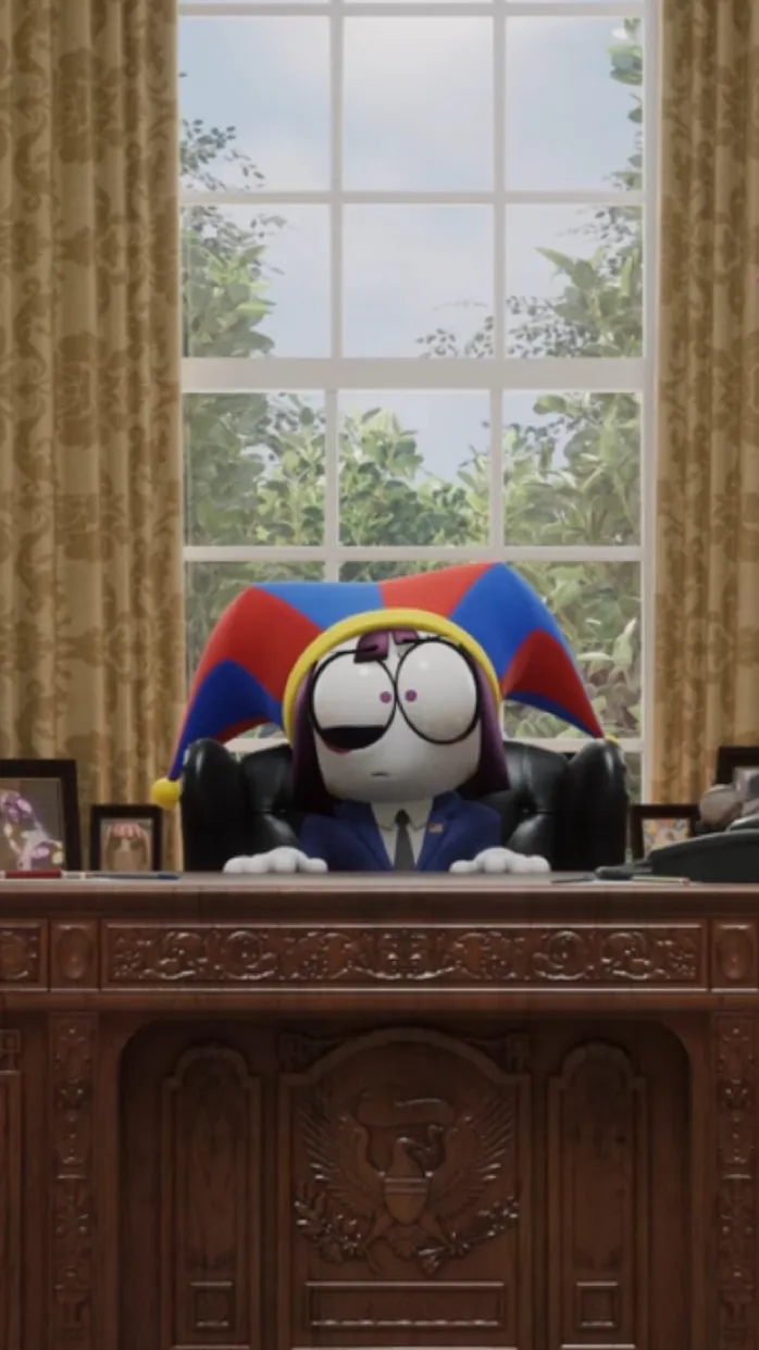 ai character: President Pomni background
