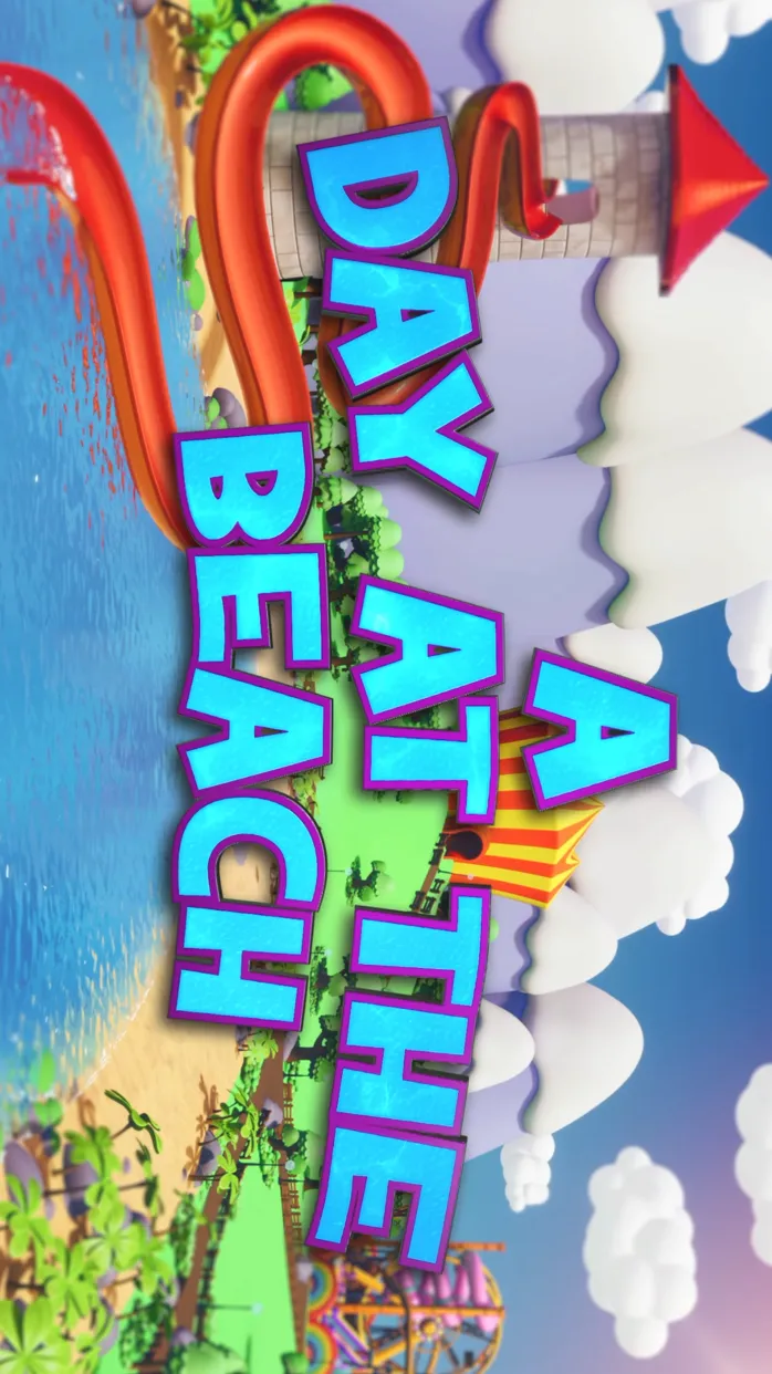 ai character: Day at the Beach background