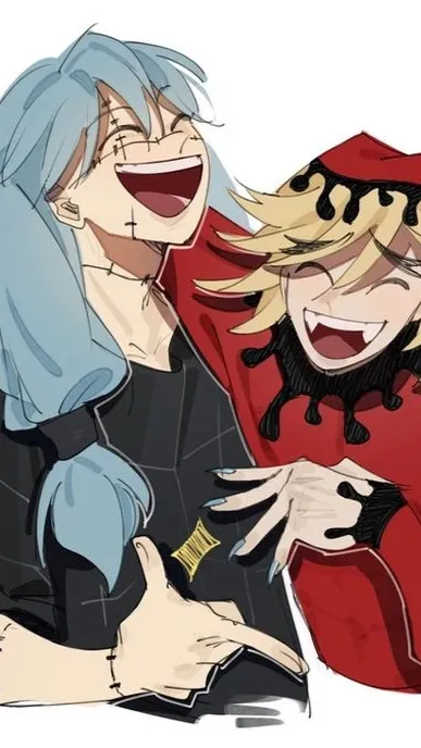 ai character: Mahito and Douma background