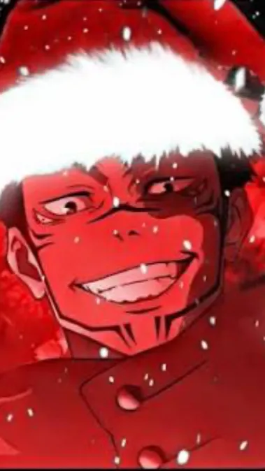 ai character: JJK Christmas background