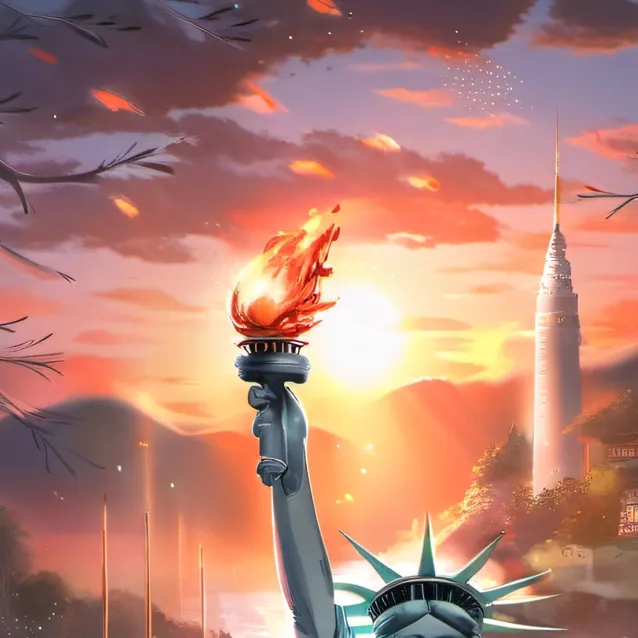 chat with ai character: flag