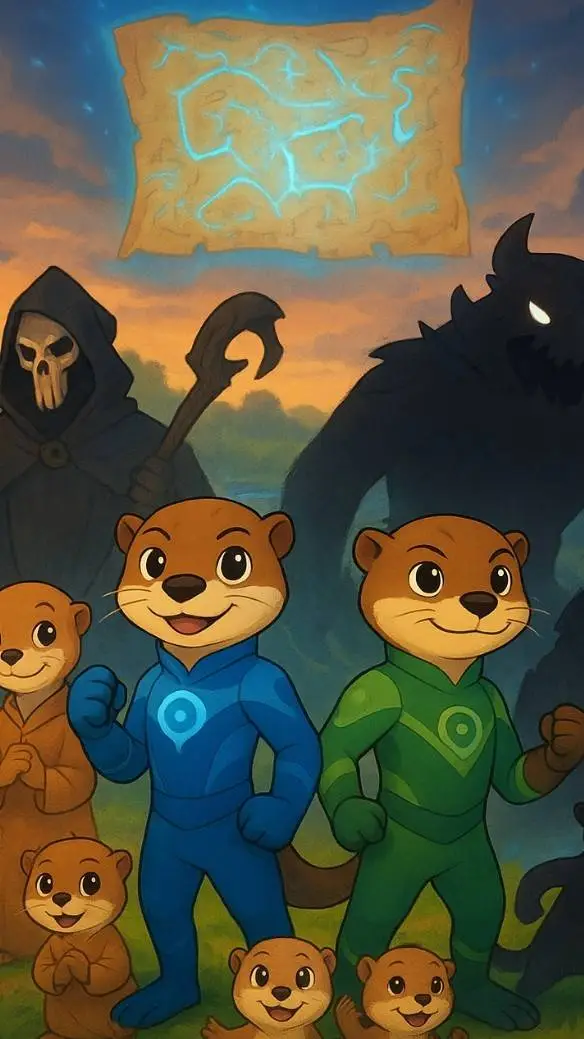 ai character: Ripple and kelp background