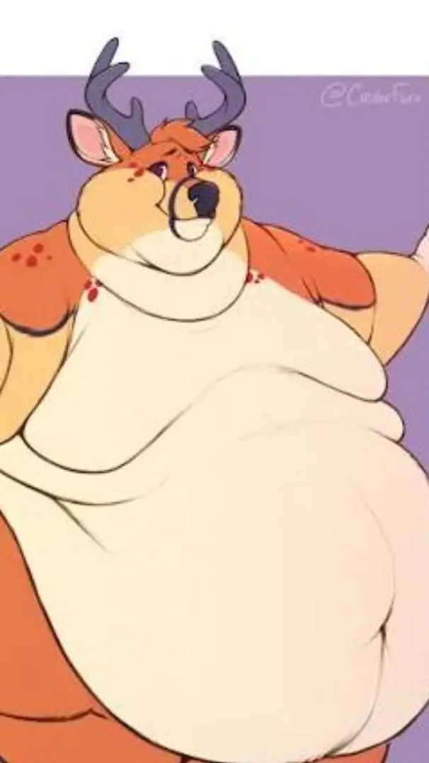 ai character: James the fat deer background