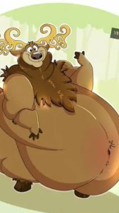 ai character: Benny the fat deer background