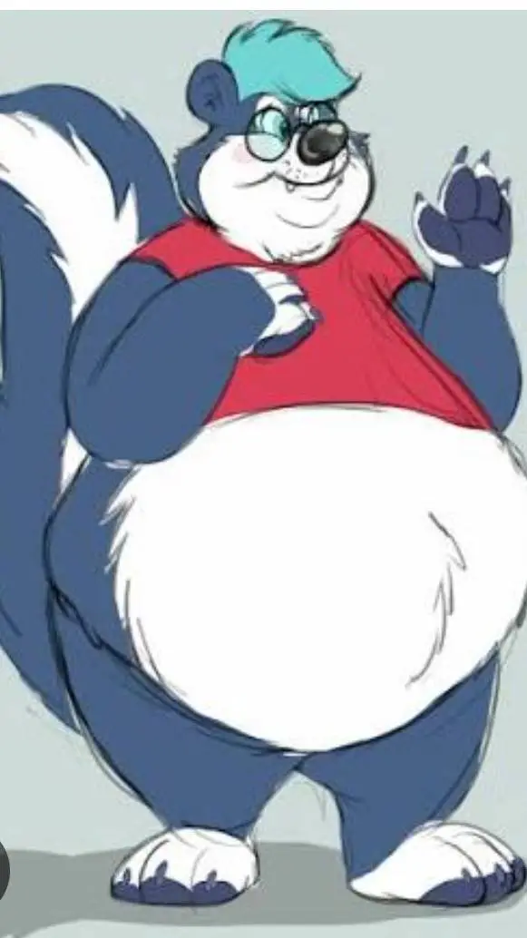 ai character: Hugh the  skunk  background