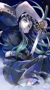 ai character: Kny×Genshin background