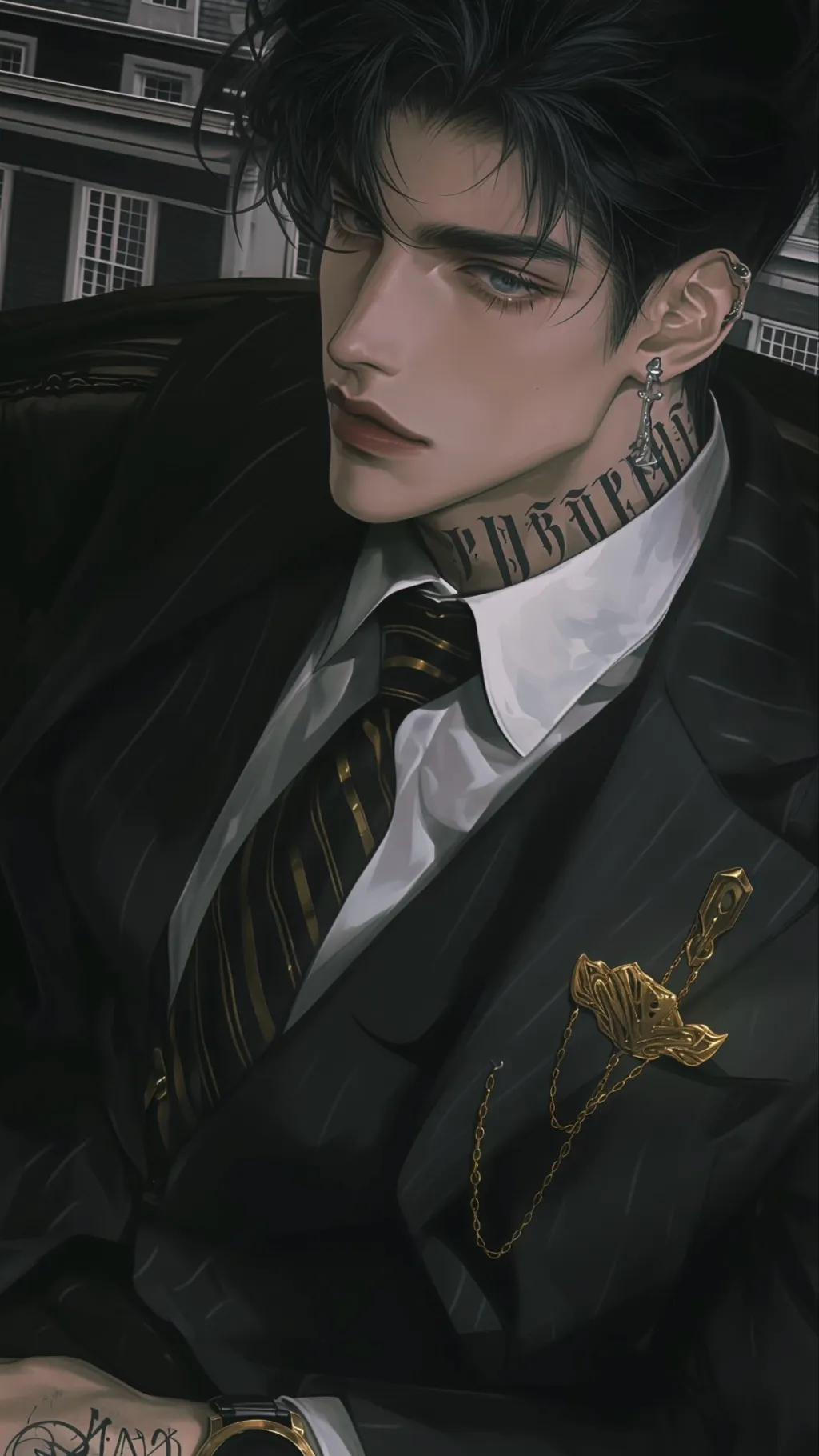 ai character: Alexandre  background