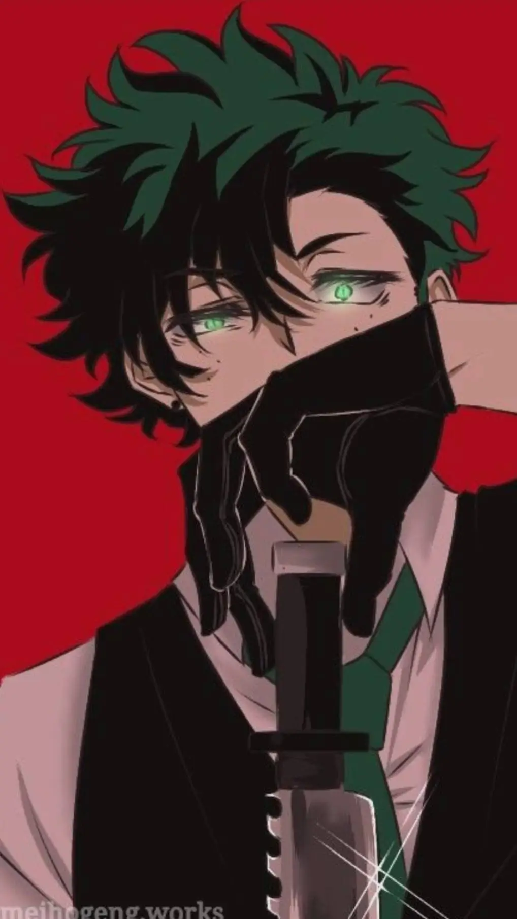 ai character: deku dad background