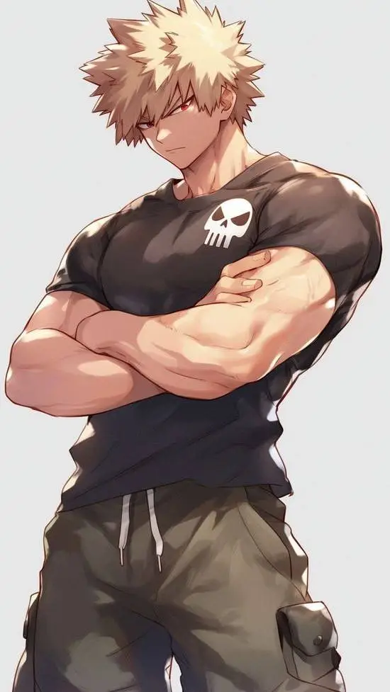 ai character: Adult Bakugo  background