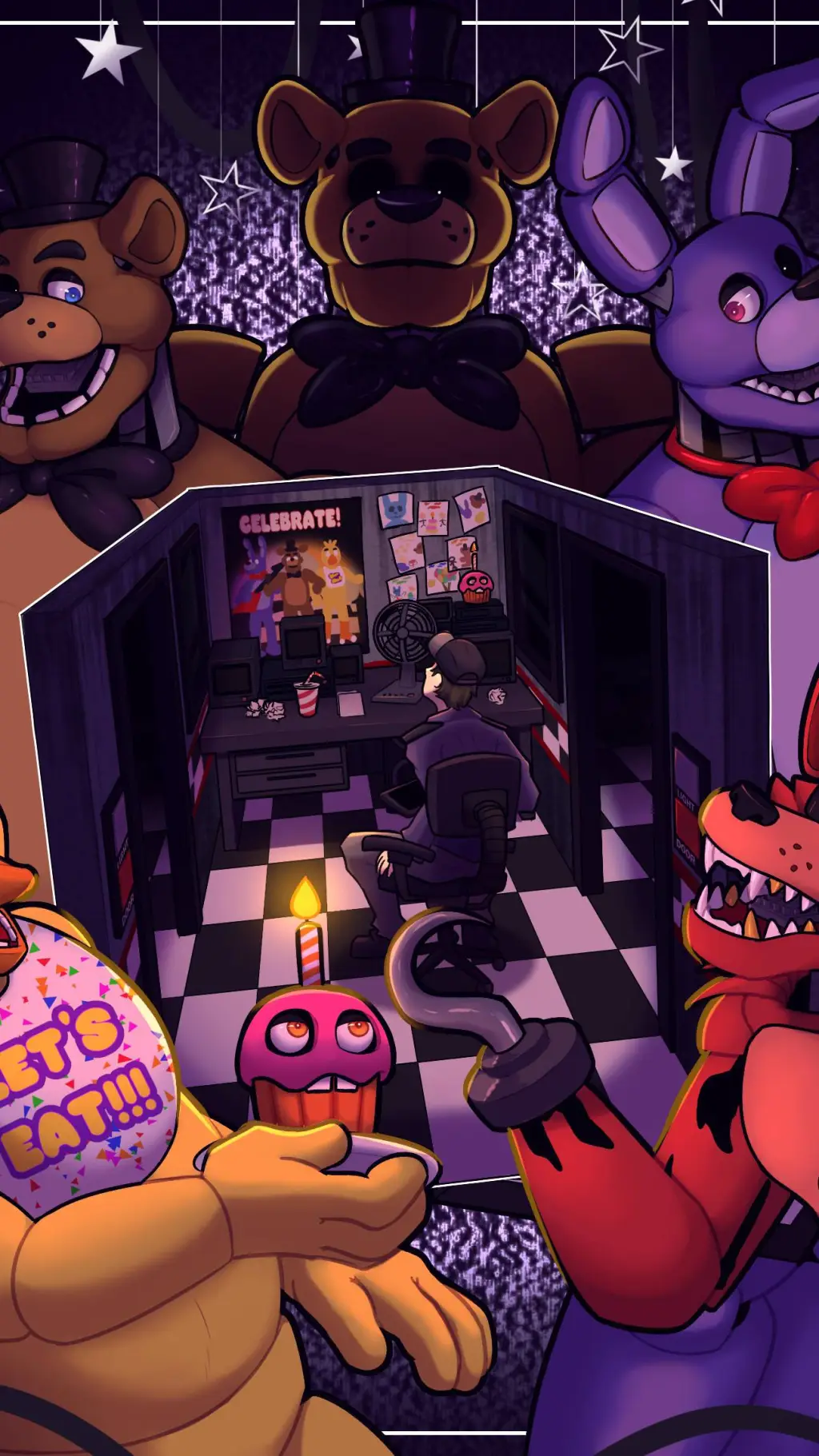 ai character: Fnaf  background