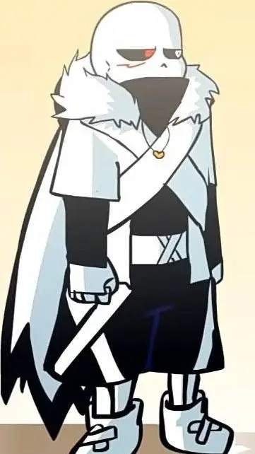 ai character: Cross Sans background